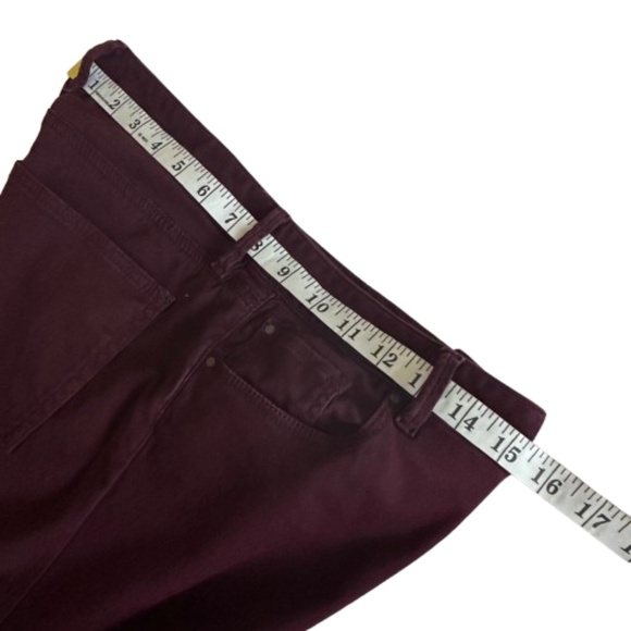 Ann Taylor Women's 6P Burgundy The Skinny Curvy Fit Stretchy Cotton Blend Pants - Picture 8 of 12